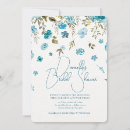 Soft Petal Rain Bridal Shower Invitation 招待状