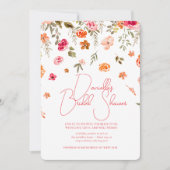 Soft Petal Rain Bridal Shower Invitation 招待状 (正面)