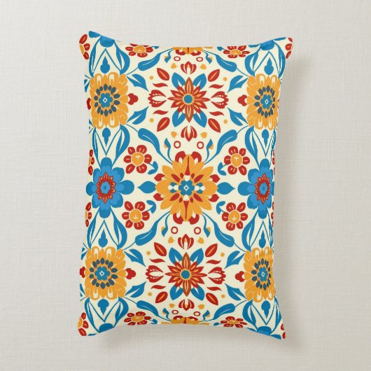 Soft Petal Whispers Accent Pillow アクセントクッション (裏面(縦))