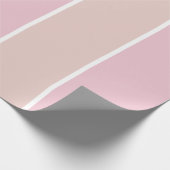 Soft Pink and Beige Vertical Stripe Pattern ラッピングペーパー (角)