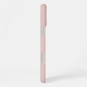 Soft Pink and Beige Vertical Stripe Pattern iPhoneケース (右側面)
