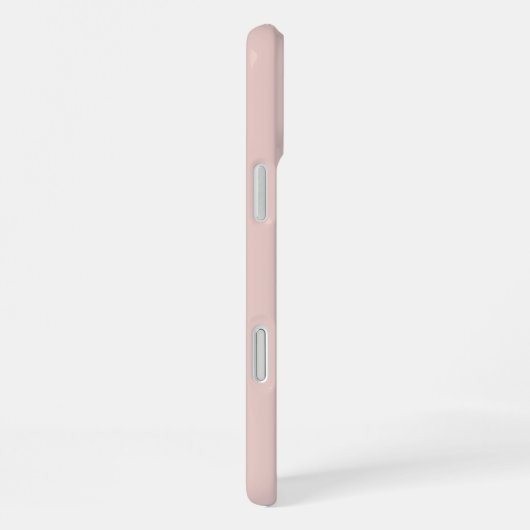 Soft Pink and Beige Vertical Stripe Pattern iPhoneケース (右側面)