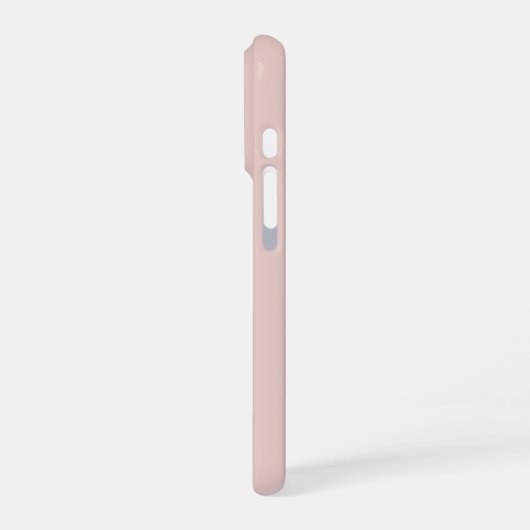 Soft Pink and Beige Vertical Stripe Pattern iPhoneケース (左側面)