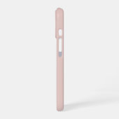 Soft Pink and Beige Vertical Stripe Pattern iPhone 16ケース (左側面)