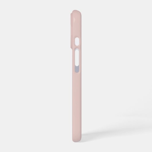 Soft Pink and Beige Vertical Stripe Pattern iPhone 16ケース (左側面)
