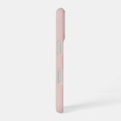 Soft Pink and Beige Vertical Stripe Pattern iPhone 16ケース (右側面)