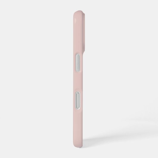 Soft Pink and Beige Vertical Stripe Pattern iPhone 16ケース (右側面)