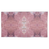 Soft pink and purple abstract L-size pattern 枕カバー (正面)