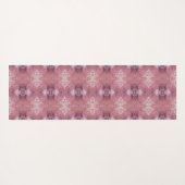 Soft pink and purple abstract pattern ヨガマット (裏面(横))