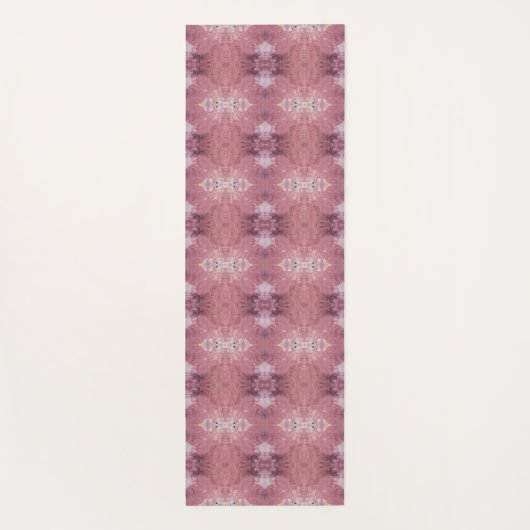 Soft pink and purple abstract pattern ヨガマット (裏面)