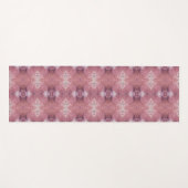 Soft pink and purple abstract pattern ヨガマット (正面(横))