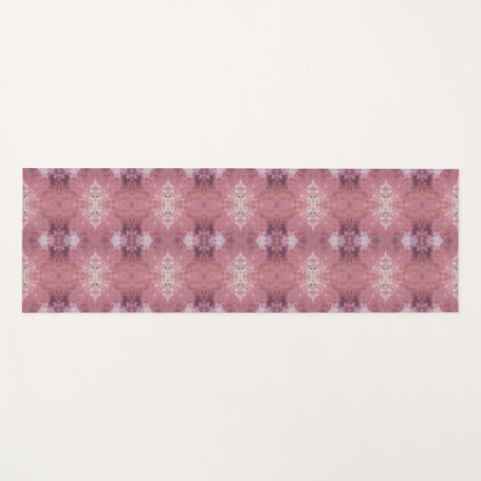 Soft pink and purple abstract pattern ヨガマット (正面(横))