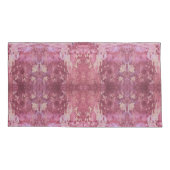 Soft pink and purple geometric L-size pattern 枕カバー (裏面)