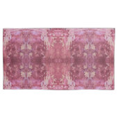 Soft pink and purple geometric L-size pattern 枕カバー (正面)