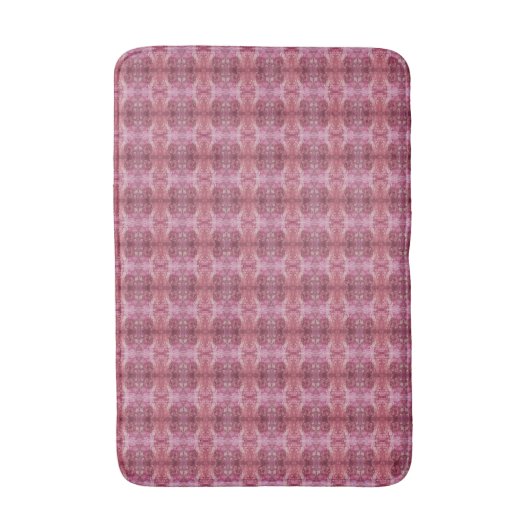 Soft pink and purple geometric S-size pattern バスマット (正面縦)