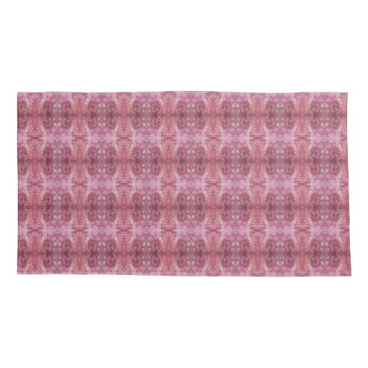 Soft pink and purple geometric S-size pattern 枕カバー (裏面)