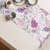 Soft Pink and Purple Lilac Floral Pattern   ミディアムテーブルランナー