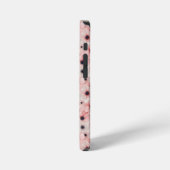 Soft Pink and White Anemone Flowers iPhoneケース (左側面)