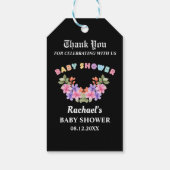 Soft Pink Baby Shower, Baby Girl Shower ギフトタグ (裏面)