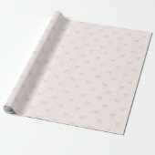Soft Pink Balletcore Ribbon Bows ラッピングペーパー (アンロールド)
