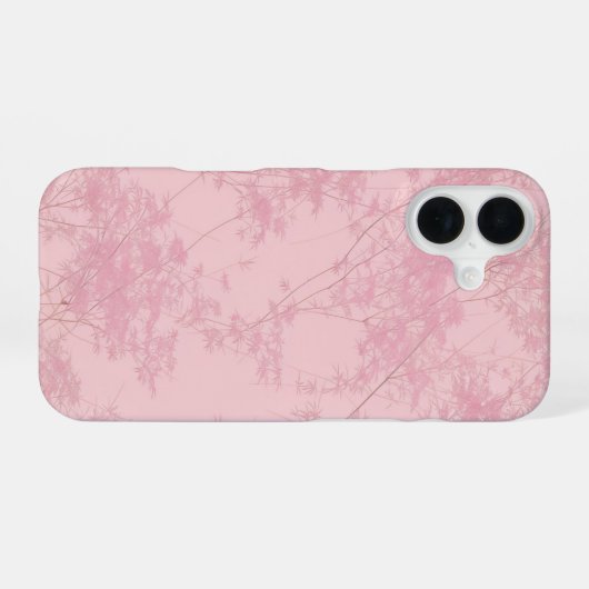 Soft Pink Bamboo Grove Pattern Phone Case iPhone 16ケース (裏面横)