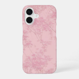 Soft Pink Bamboo Grove Pattern Phone Case iPhone 16ケース
