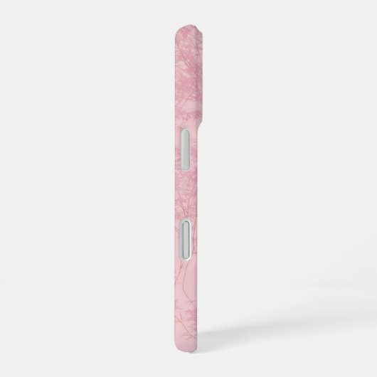 Soft Pink Bamboo Grove Pattern Phone Case iPhone 16ケース (右側面)