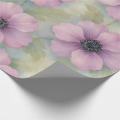 Soft Pink Botanical Floral Wrapping Paper ラッピングペーパー (角)