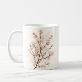 Soft Pink Cherry Blossom Branches コーヒーマグカップ