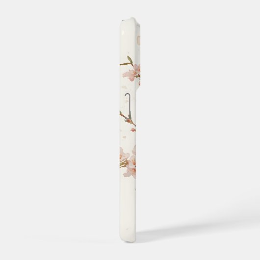 Soft Pink Cherry Blossom Branches iPhoneケース (右側面)