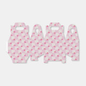 Soft Pink Daisy Checkerboard Floral Pattern フェイバーボックス (折り畳みなし)