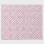 Soft Pink Daisy Checkerboard Floral Pattern ラッピングペーパー (フラット)
