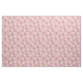 Soft Pink Daisy Scatter Combed Cotton Fabric ファブリック (ファットクウォーター)