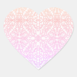 Soft Pink Dream Mandala pattern series ハートシール