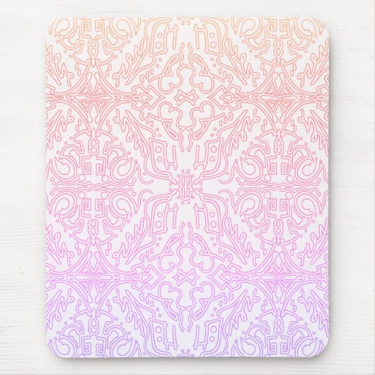 Soft Pink Dream Mandala pattern series マウスパッド (正面)