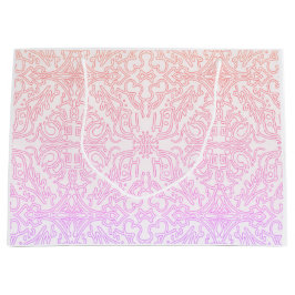Soft Pink Dream Mandala pattern series ラージペーパーバッグ