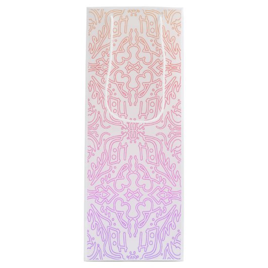 Soft Pink Dream Mandala pattern series ワインギフトバッグ (正面)