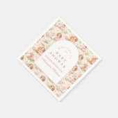 Soft Pink Fairy Baby Shower スタンダードカクテルナプキン (角)