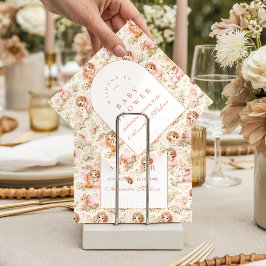 Soft Pink Fairy Baby Shower スタンダードカクテルナプキン