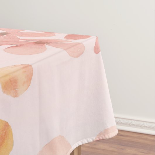 Soft Pink Floral Blossom Dining Tablecloth テーブルクロス (インサイチュ)