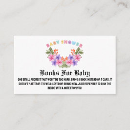  Soft Pink Floral Girl Baby Shower     エンクロージャーカード