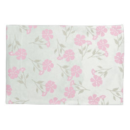 Soft Pink Floral Pillowcase 枕カバー