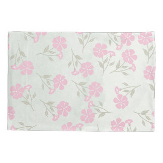 Soft Pink Floral Pillowcase 枕カバー