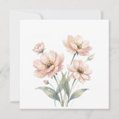 Soft Pink Floral Watercolor Bouquet Art (正面)