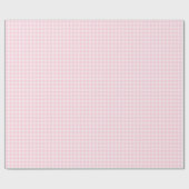 Soft Pink Gingham Wrapping Paper ラッピングペーパー (フラット)