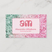 Soft Pink Glam Professional 名刺 (正面)