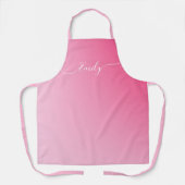 soft pink gradient -add name エプロン (正面)