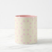 Soft Pink Heart Pattern – Cute Aesthetic Seamless  マグカップ (中央)