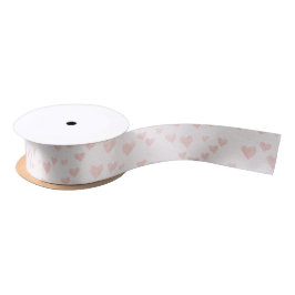 Soft Pink Heart Satin Ribbon サテンリボン