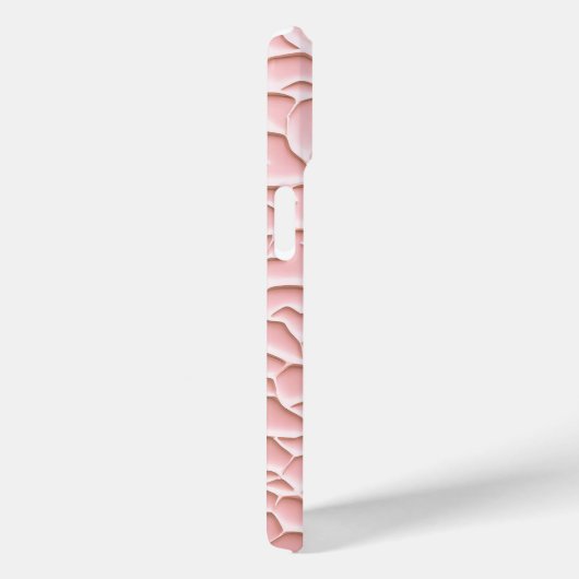 Soft Pink iPhone Case with Textured Relief Case-Mate iPhoneケース (裏面 / 右)
